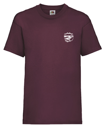 T-shirt "instincts Chasse" Burgundy Enfant