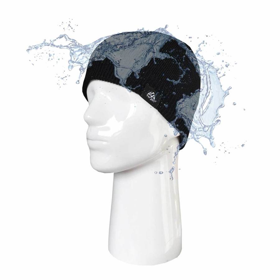 Bonnet impermeable rainshell noir