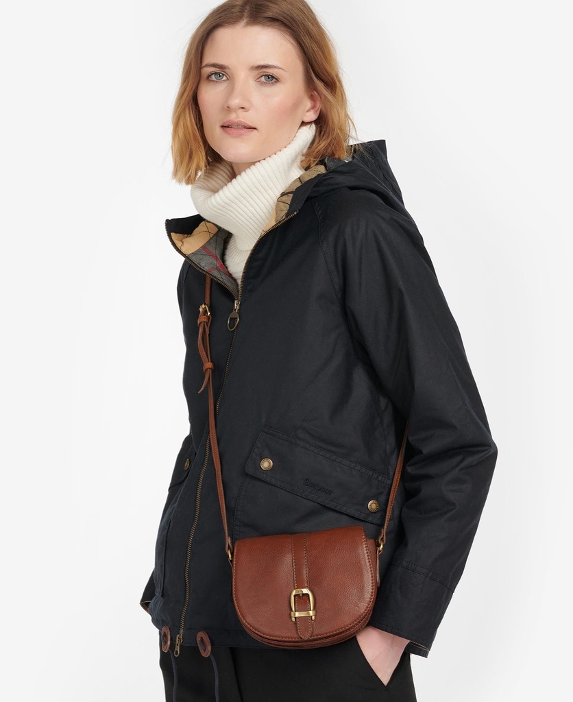 Barbour Lair leather saddle bag