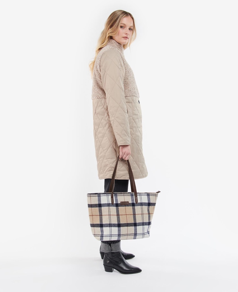 Barbour Witford tartan tote rosewo