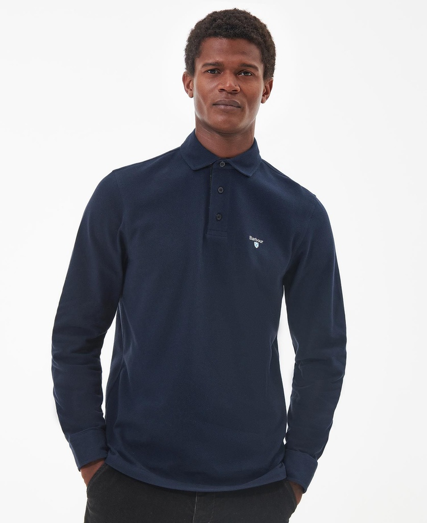 Barbour Polo L/S Firbank navy