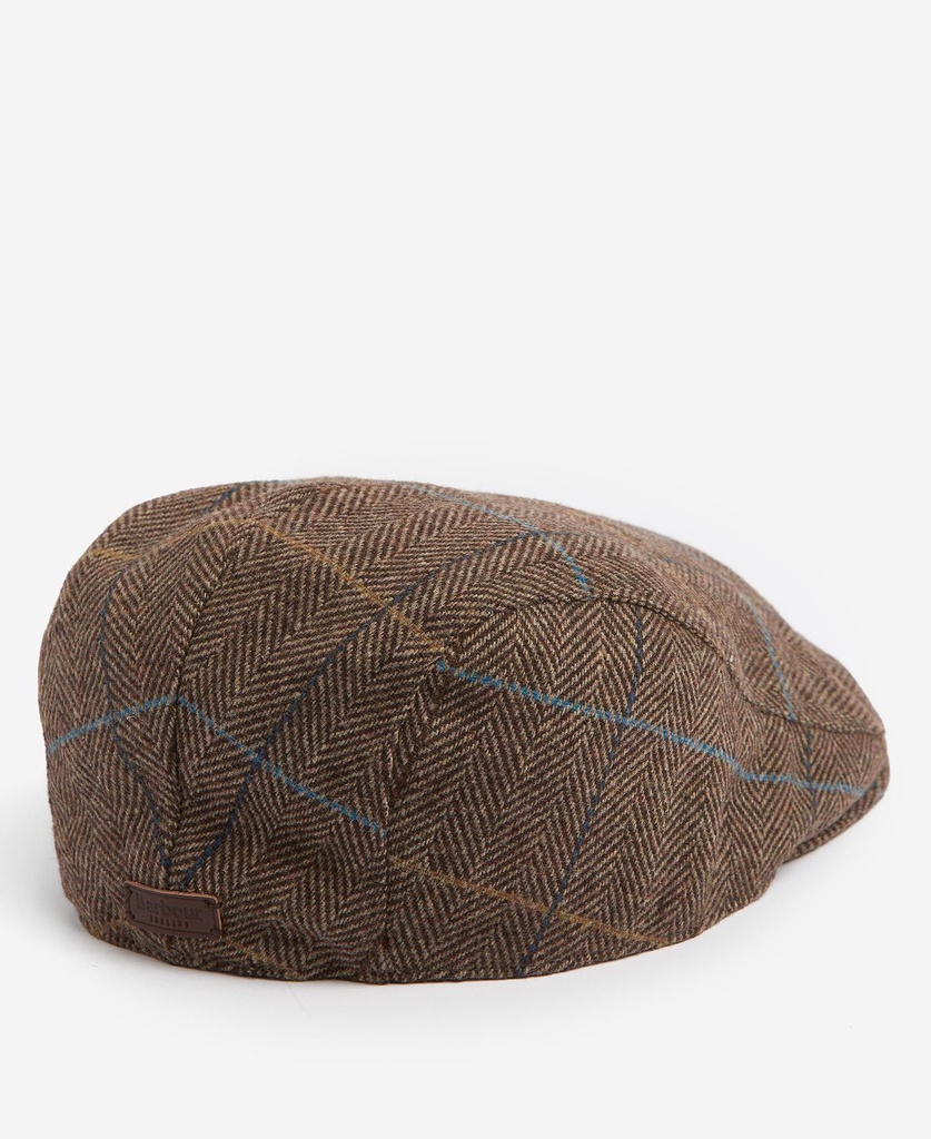 Barbour Casquette Cheviot flat brown herringbone