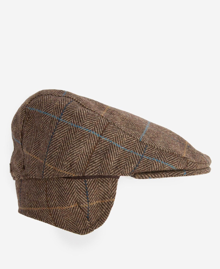 Barbour Casquette Cheviot flat brown herringbone