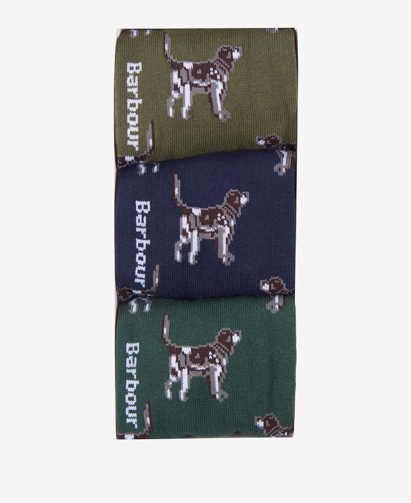 Barbour Chausettes Pointer dog giftbox mixed