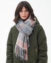 Barbour Echarpe tartan boucle scarf pearl grey