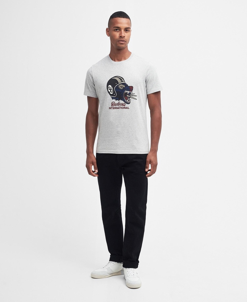 Barbour T-shirt international socket grey