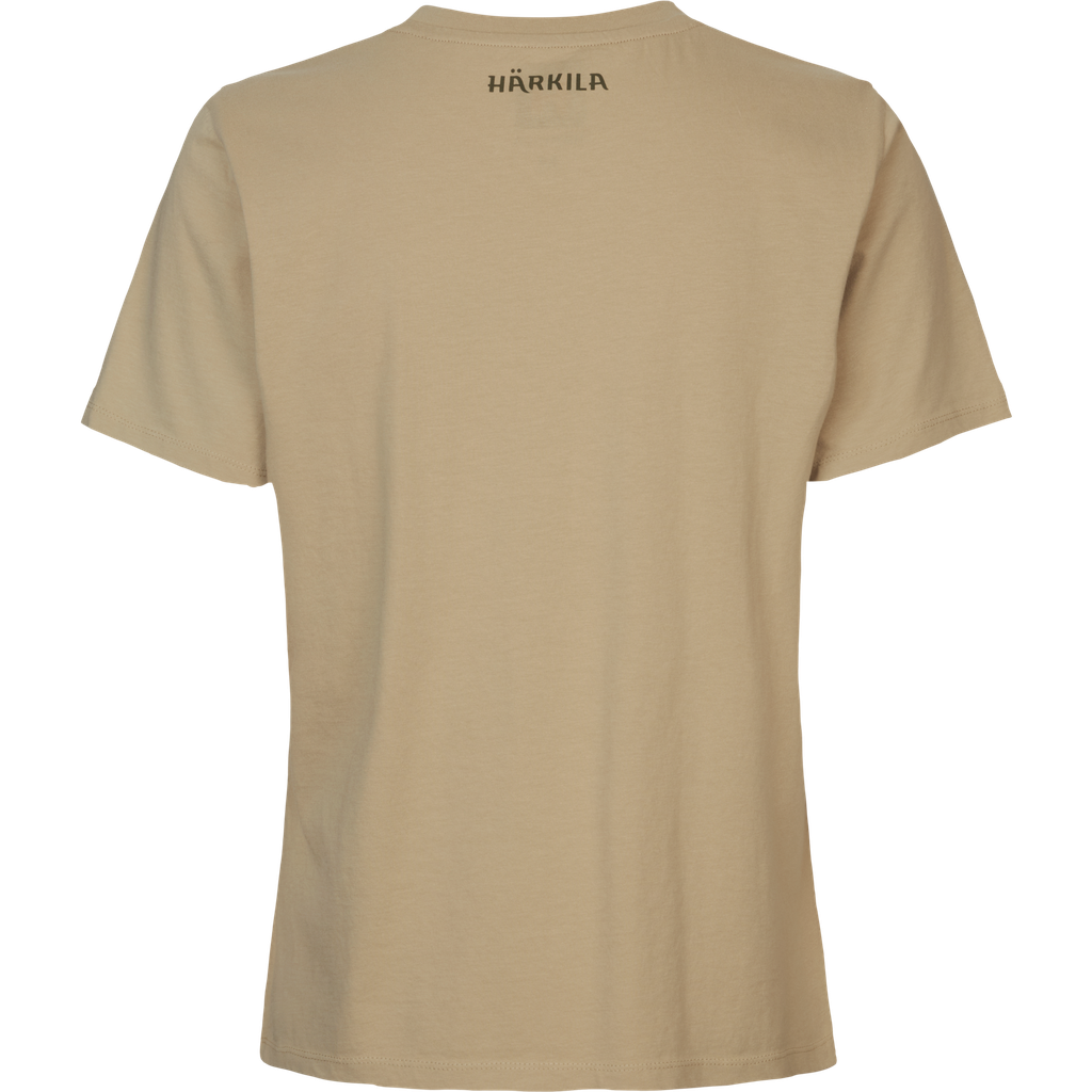 Harkila T-shirt stag badge sand