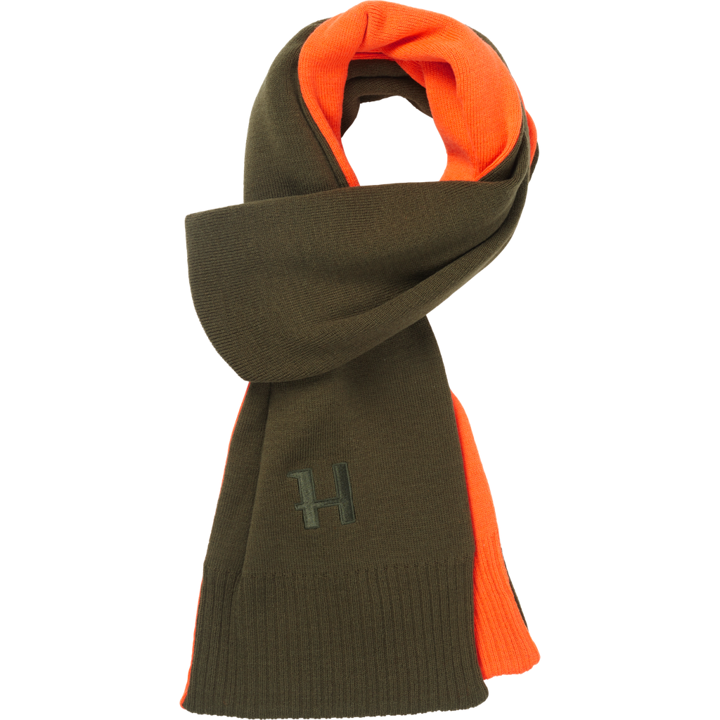 Harkila Écharpe réversible shadow brown rustique clay