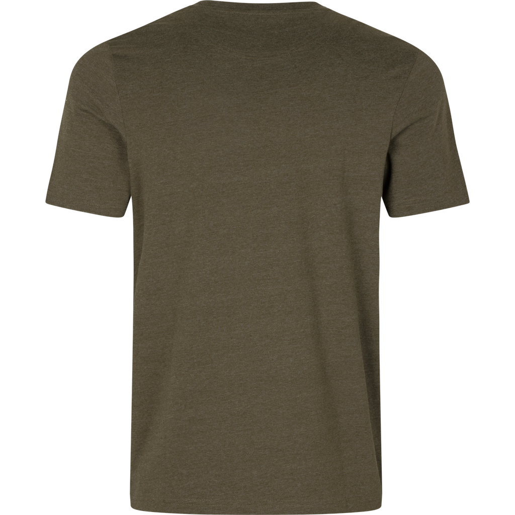 Seeland T-shirt That time pine green melange