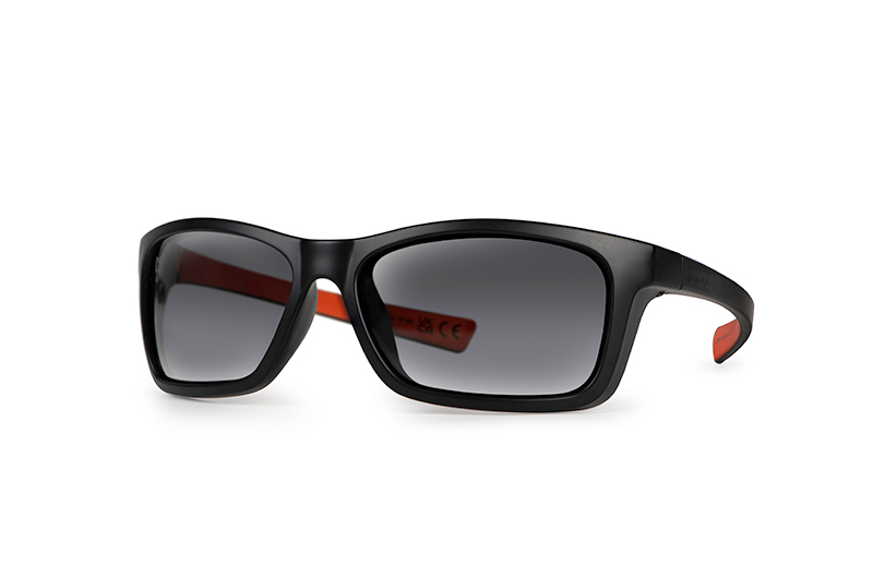 Fox Lunette wraps black orange grey lense