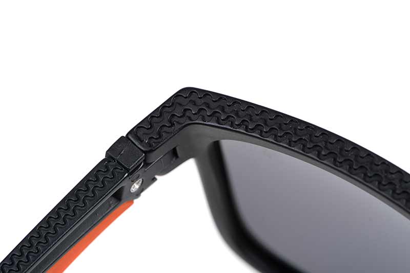 Fox Lunette collection black orange shades grey lens