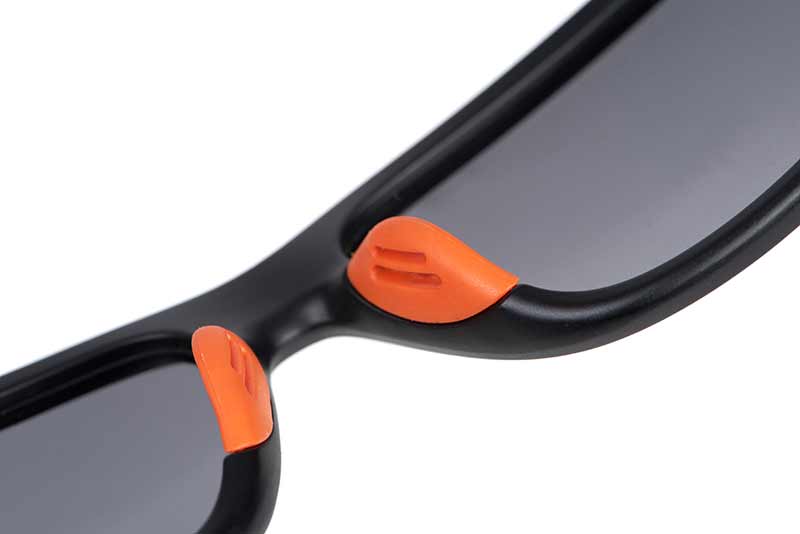 Fox Lunette collection black orange shades grey lens