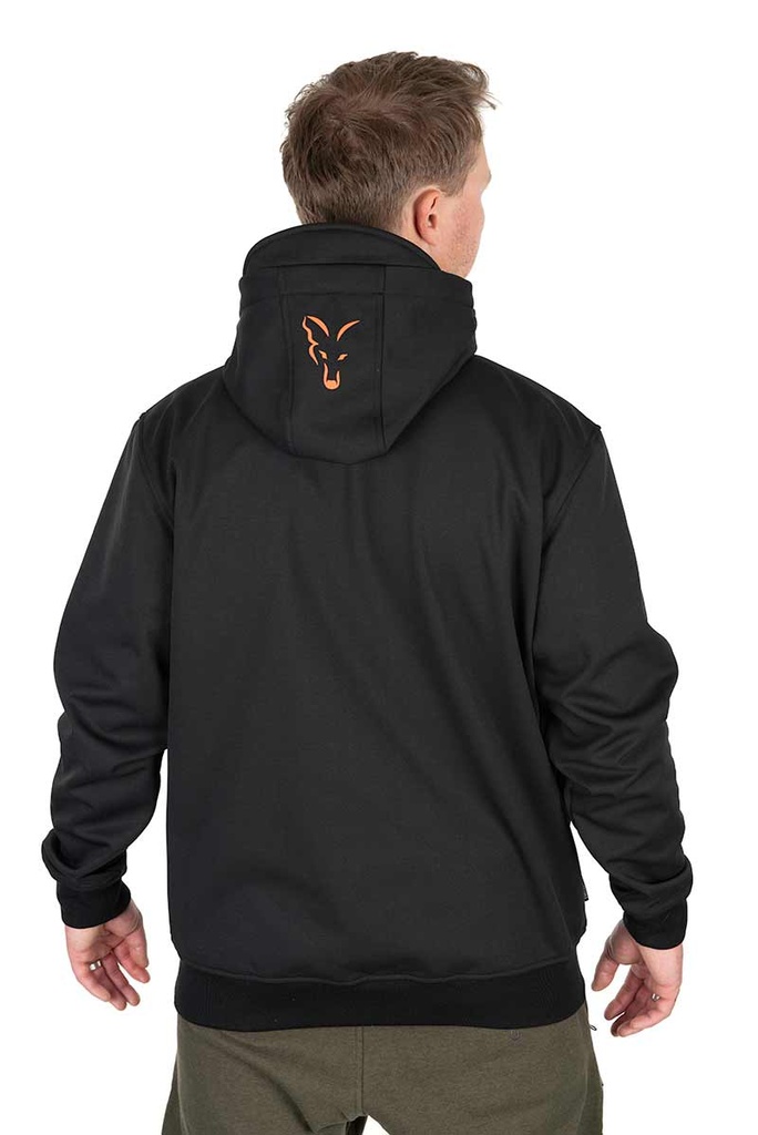 Fox Collection soft shell jacket blacl orange