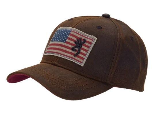 Browning Casquette liberty wax dark brown