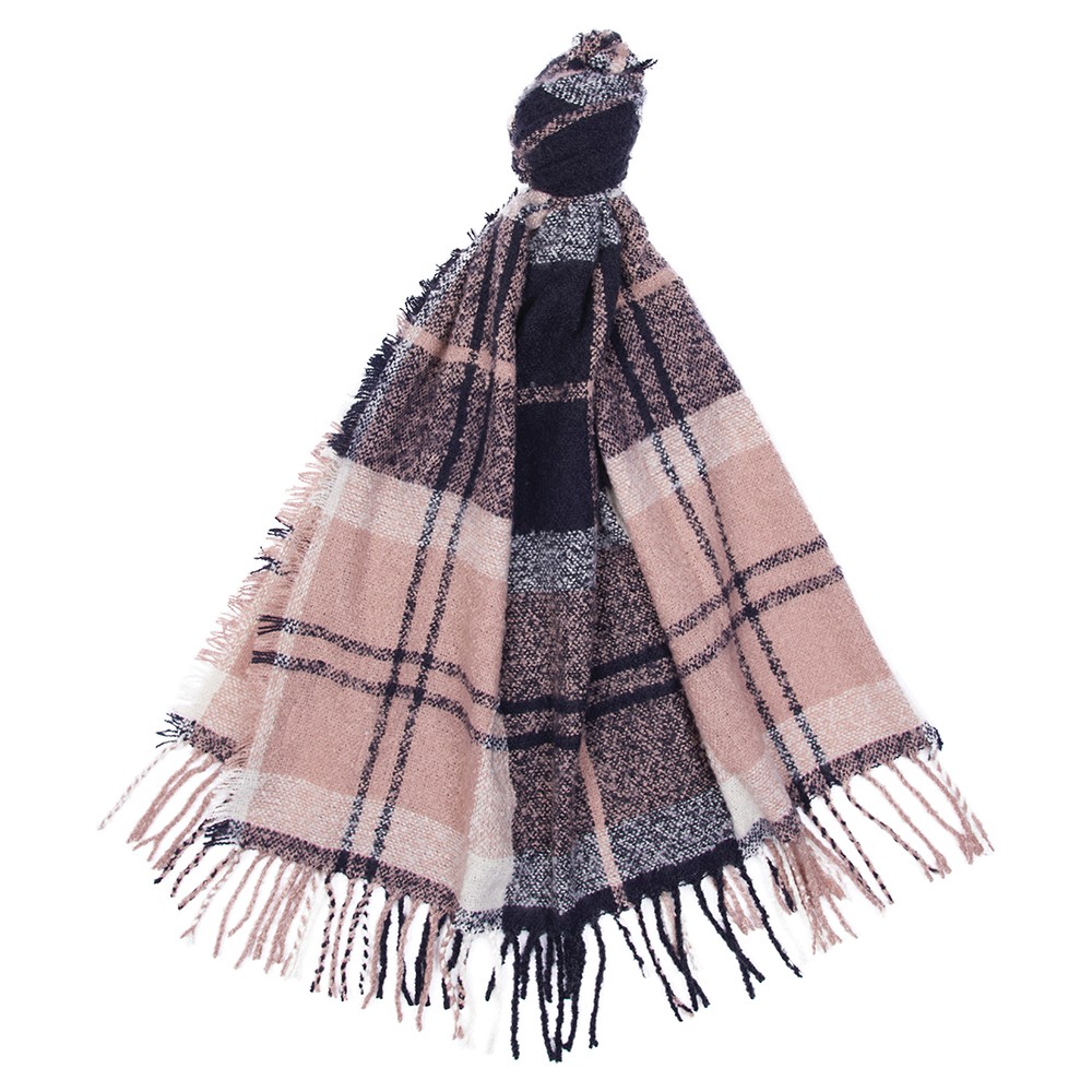 Barbour Echarpe Tartan Boucle pink mid