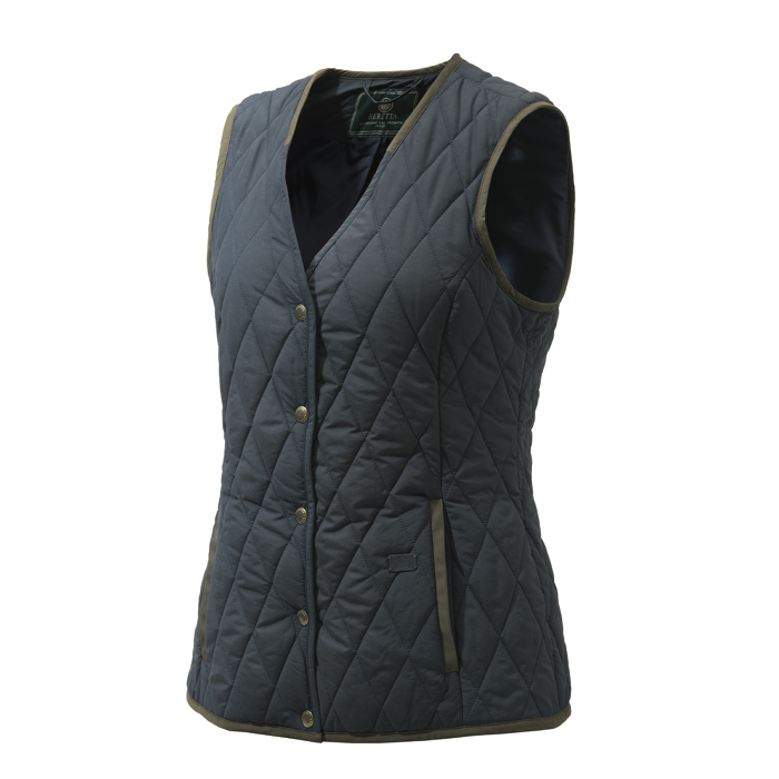 Beretta gilet Tulip V Neck Quilted W Blue