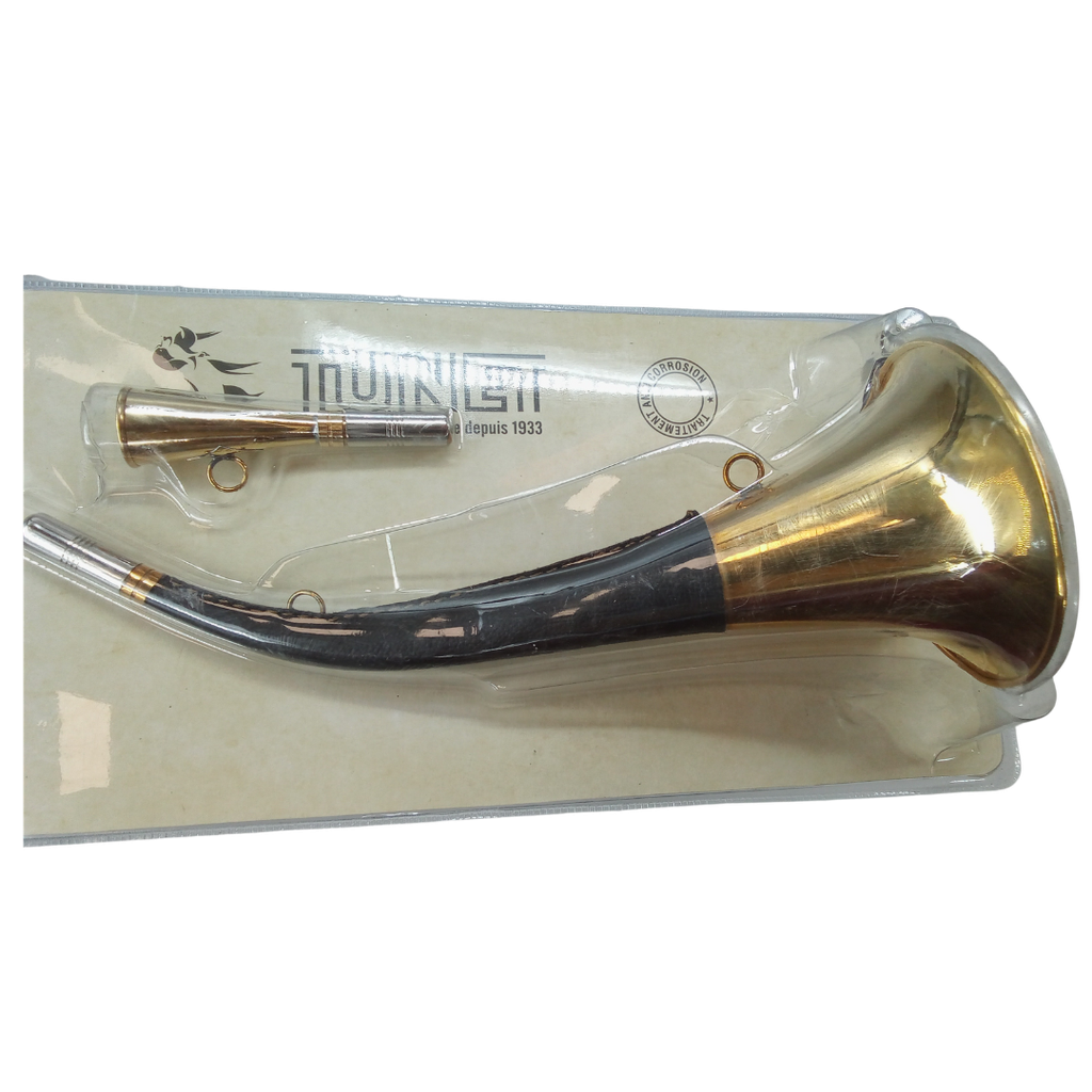 Corne pavillon cuir 40cm + corne 12cm