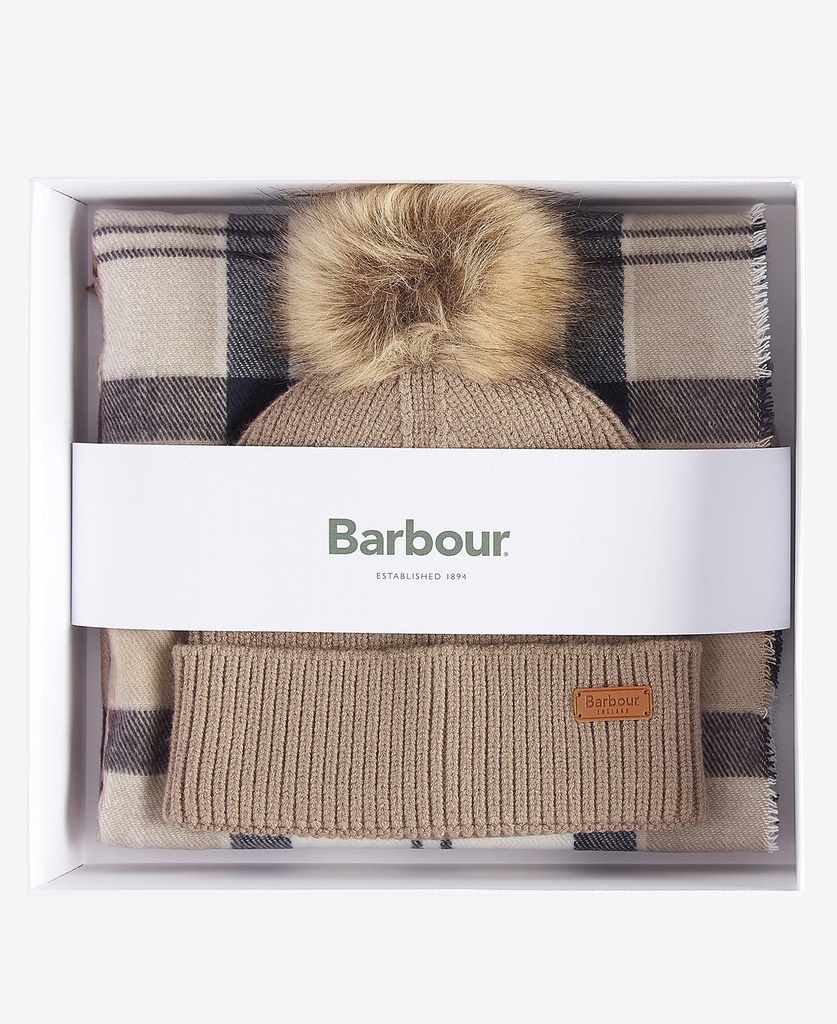 Barbour Echarpe + dover bonnet rosewood