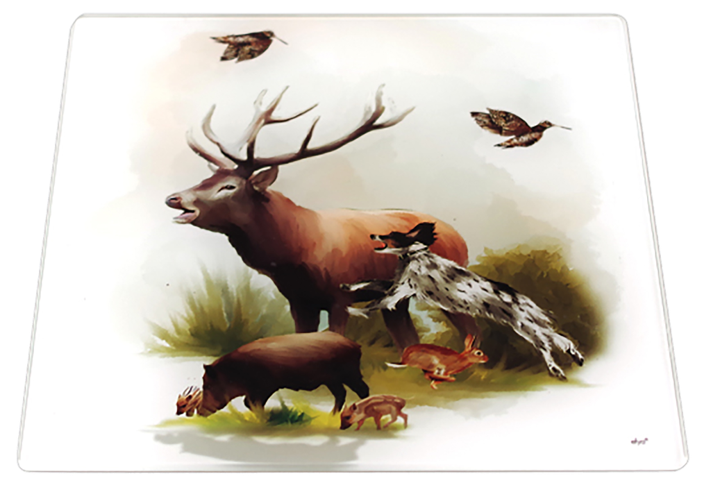 Dessous de plat cerf et autres verre