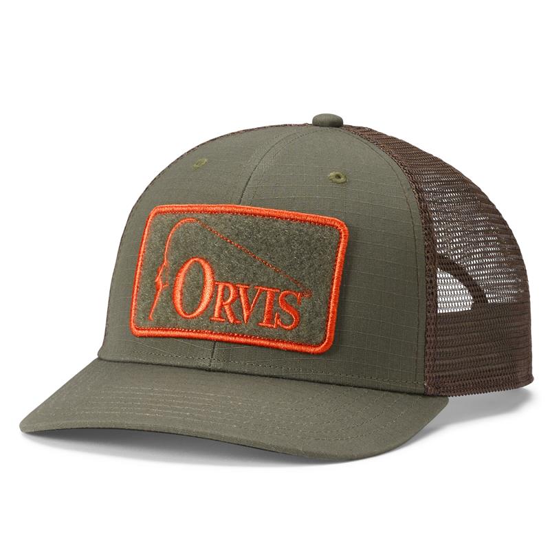 Orvis Casquette ripstop covert trucker olive blaze