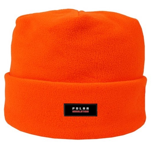 Bonnet polaire orange fluo