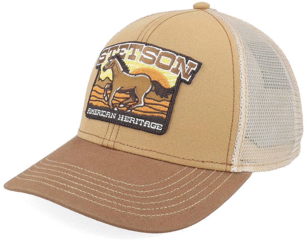 Stetson Baseball cap mustang brown beige