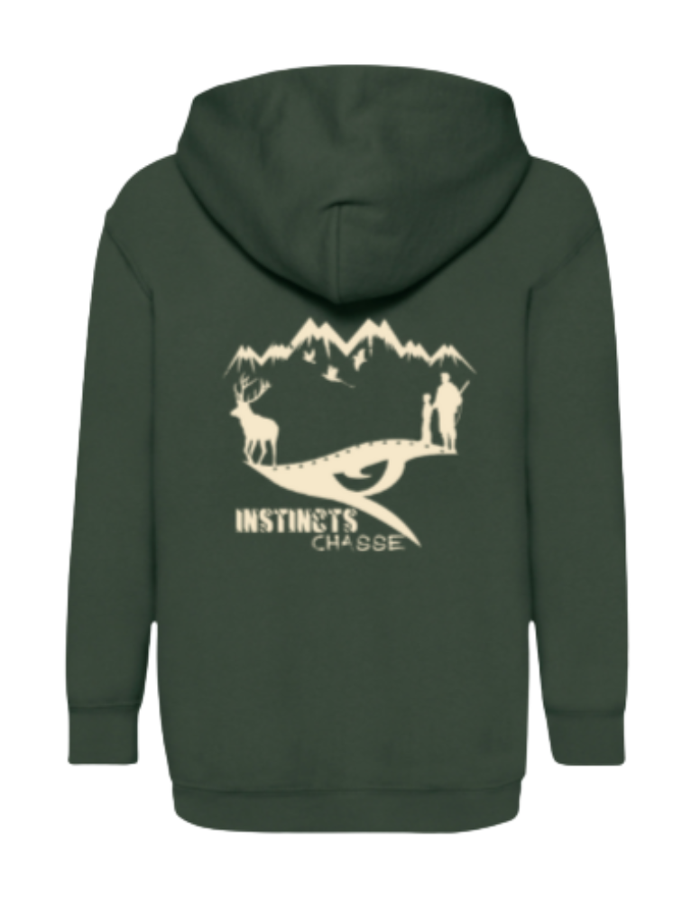 INSTINCTS Chasse Sweat enfant vert