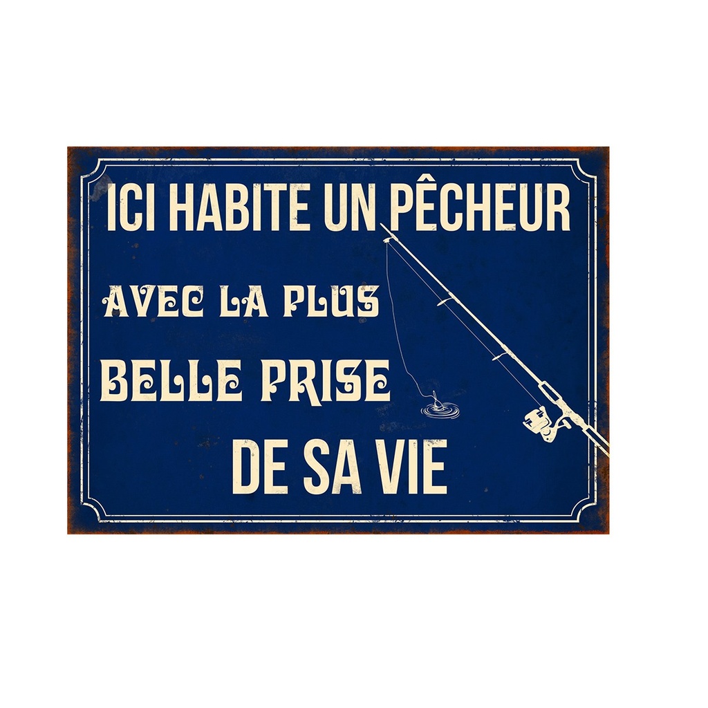 Plaque un pêcheur