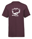 T-shirt "instincts Chasse" Burgundy Enfant
