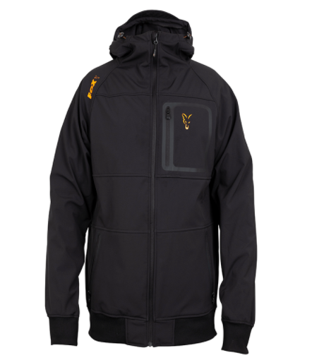 Fox Coll black orange shell hoodie