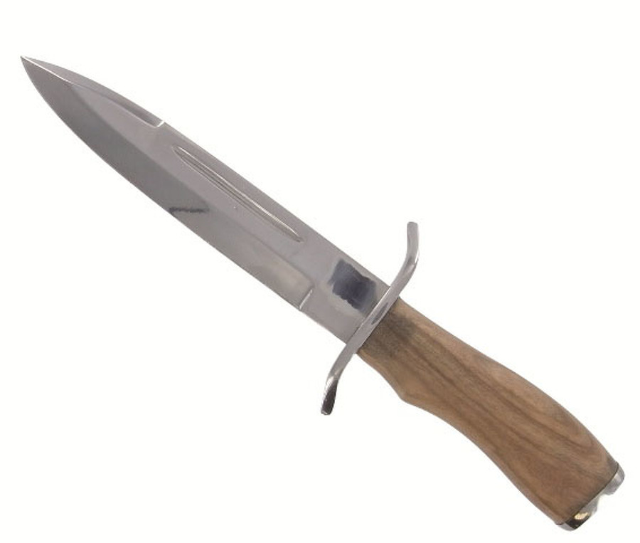 Fuzyon Dague de venerie manche olivier 18cm + etui cuir