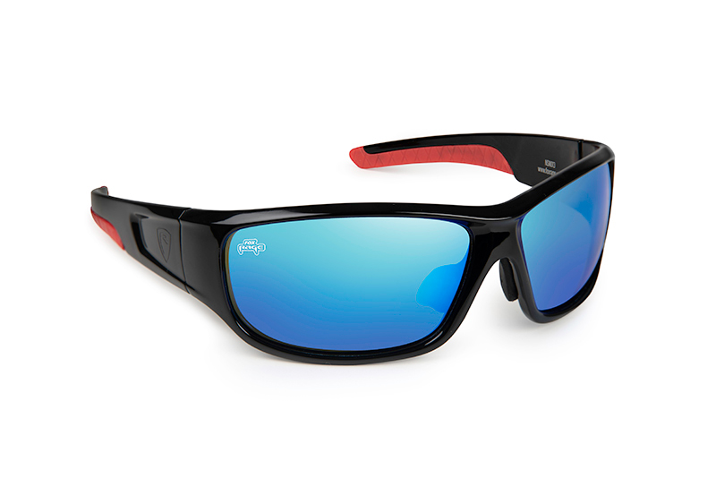 Fox rage Lunette Shield Wraps Brown lense Mirror Blue