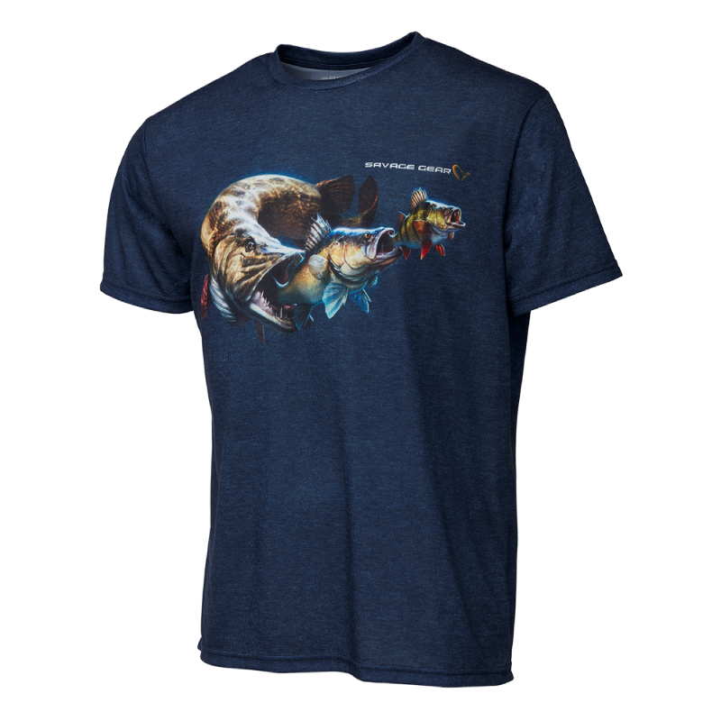 Savage Gear T-shirt Cannibal tee blue