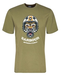 Barbour T-shirt international socket olive branch