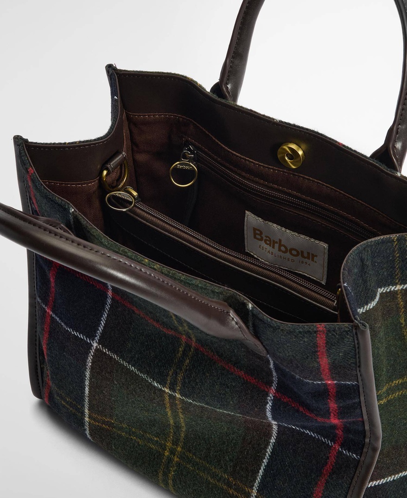 Barbour Barrhill tartan tote bag