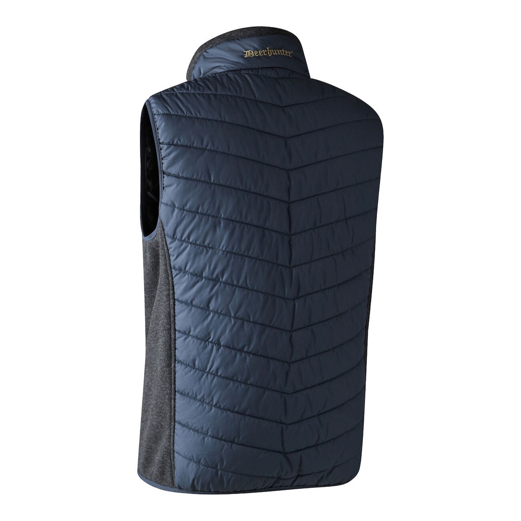 Gilet doudoune Moor a tricot dark blue dos