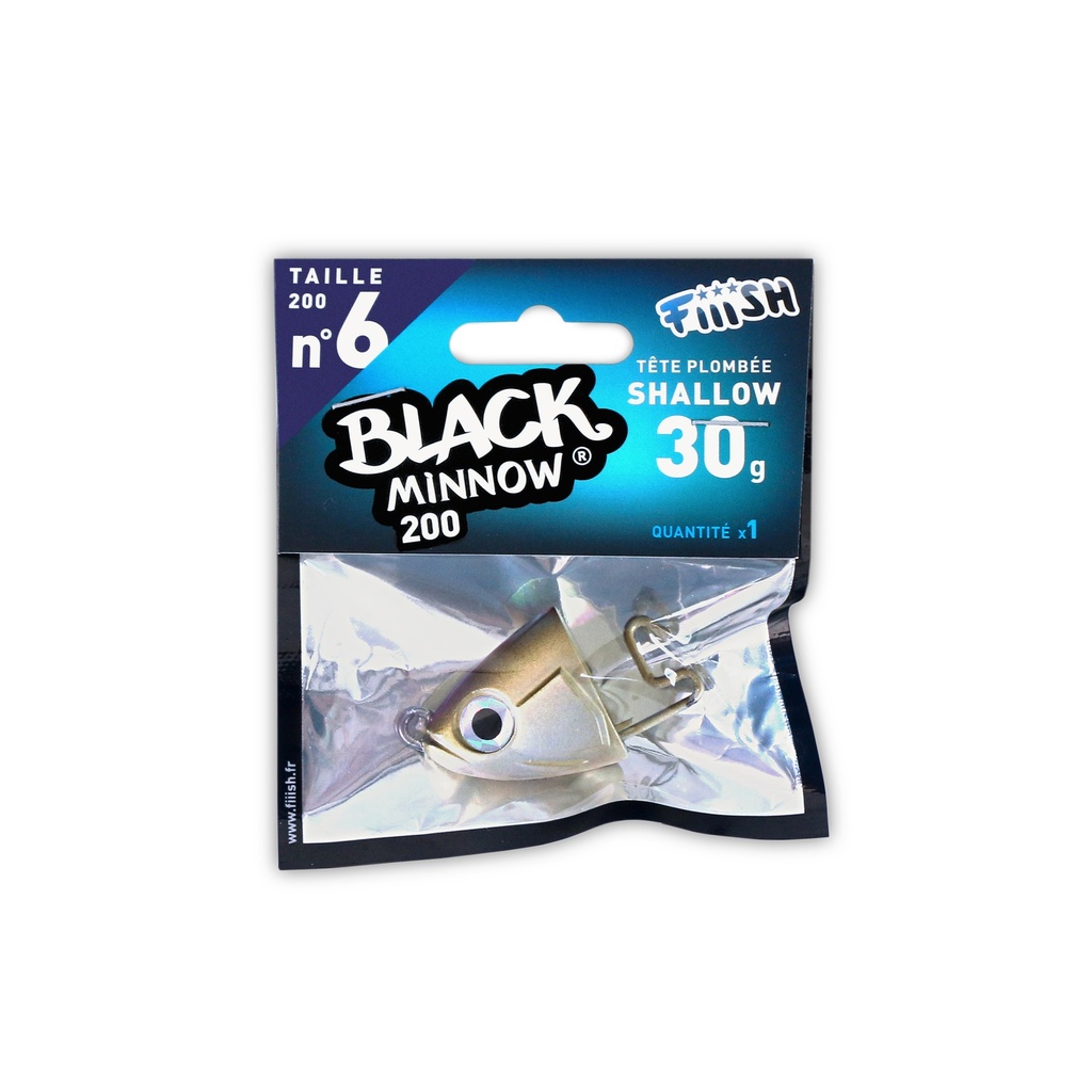 tete plombee black minnow 200 shallow BM344