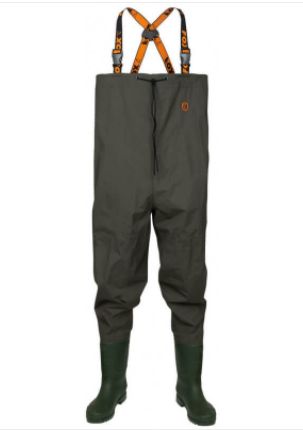 Lightweight green waders