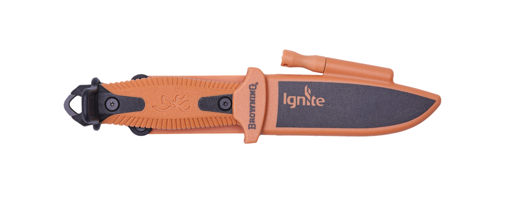 Couteau ignite noir orange