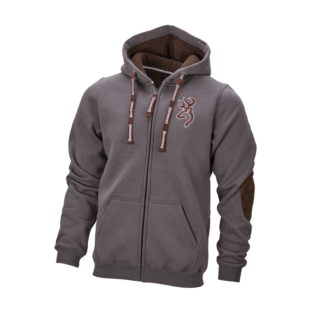 Sweatshirt snapshot  zip gris cendré