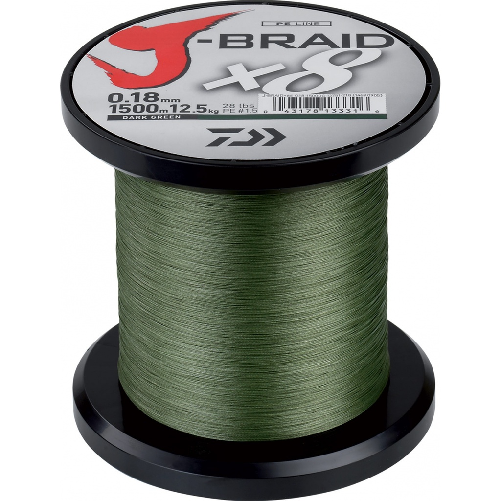 Daiwa Tresse J Braid X8 300m vert