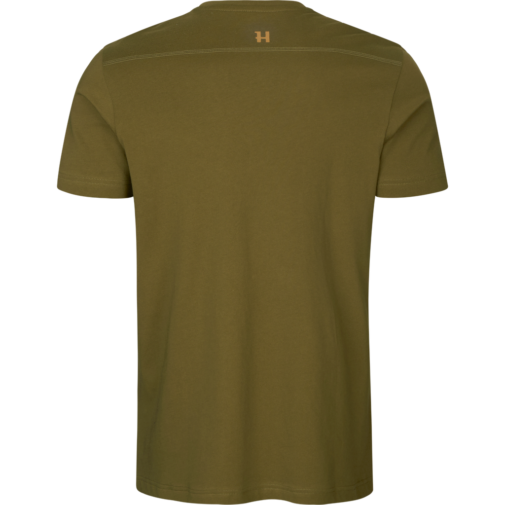 Harkila T-shirt logo dark olive