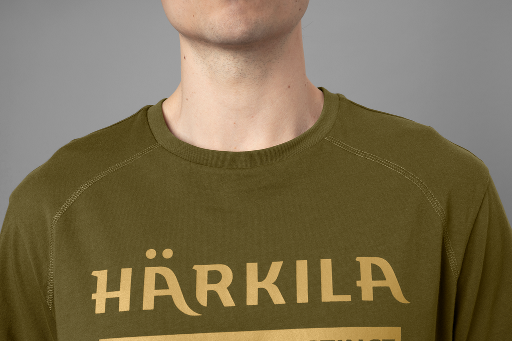 Harkila T-shirt logo dark olive