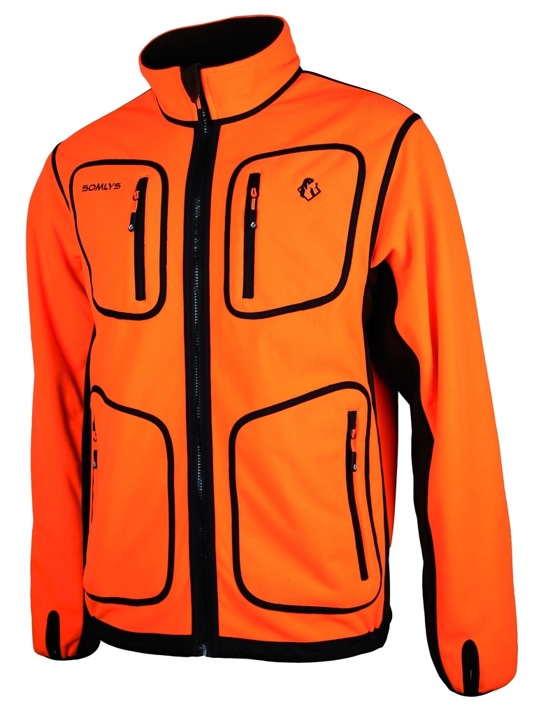 Somlys Veste Polar reverse orange/marron