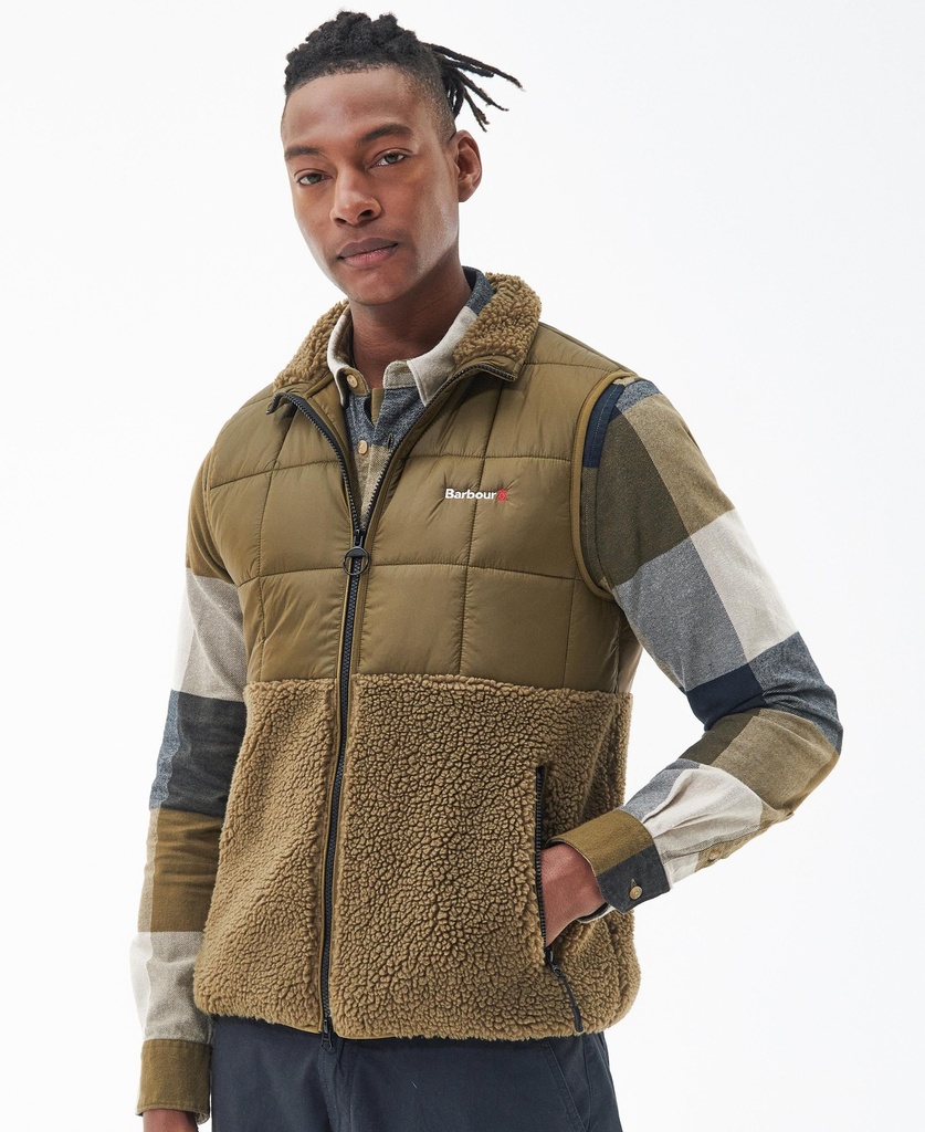 Barbour Gilet fell fleece Beech