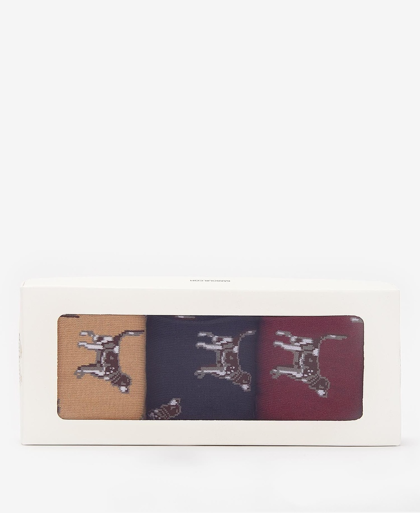Barbour Chausettes Pointer dog giftbox cordovan