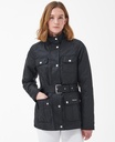 Barbour Winter belted utility wax black rose garden floral