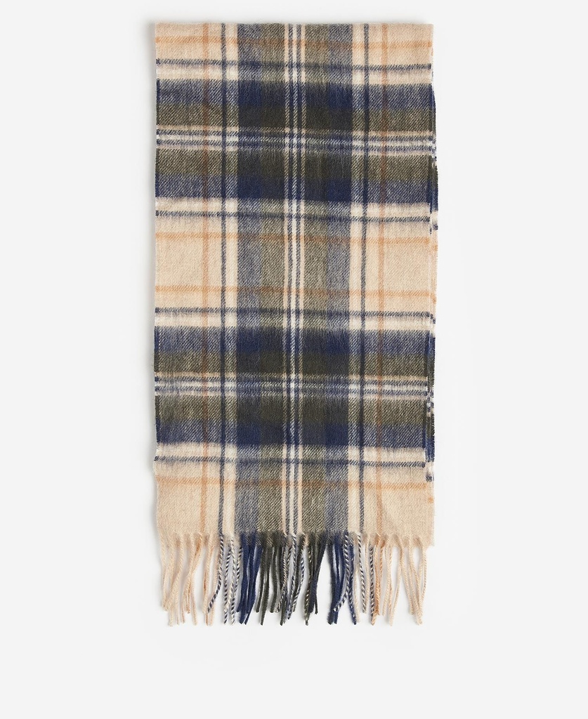 Barbour Echarppe New check tartan sand beige plaid