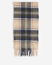 Barbour Echarppe New check tartan sand beige plaid