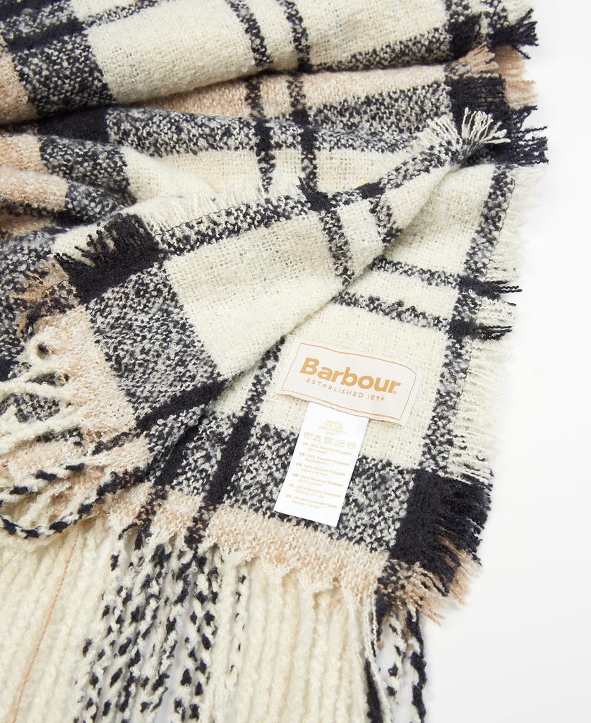 Barbour Echarpe tartan boucle scarf rosewood